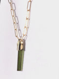 Green Tourmaline Pendant Necklace
