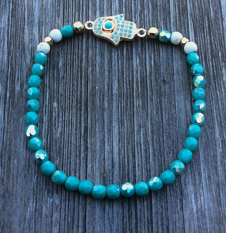 Turquoise Hand Stretch Bracelet