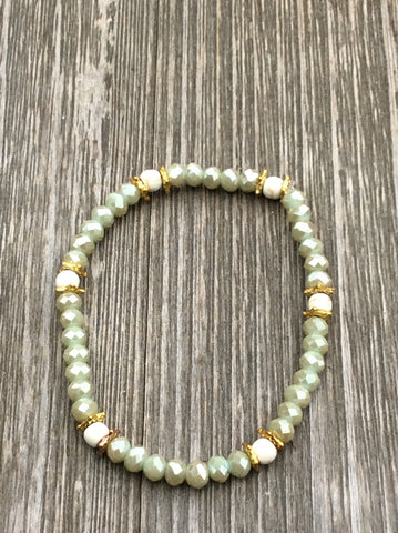 Light Green Stretch Bracelet