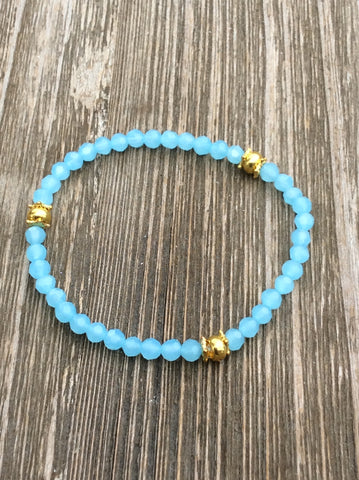 Light Blue Stylish Stretch Bracelet