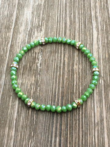 Green Stretch Bracelet