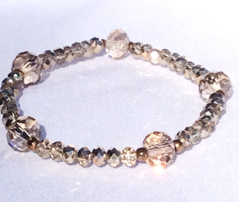 Gold Sparkle Stretch Bracelet