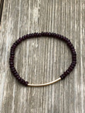 Garnet Stretch Bracelet