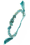 Semi-Precious Stone Bracelet w / Tassel