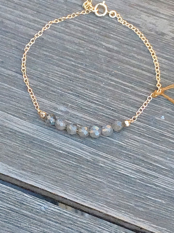 Labradorite  Gold Filled Bracelet