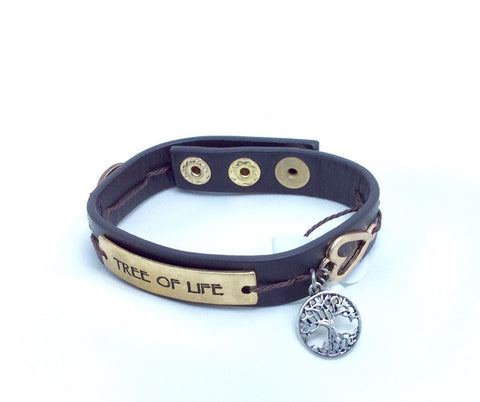 Tree of Life Leather Bracelet