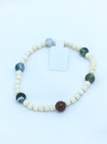 Jasper and Howlite Stretch Bracelet