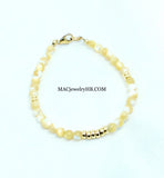 Tan MOP Clasp Bracelet