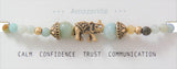 PRECIOUS STONE BEADS ELEPHANT BRACELET