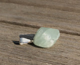 Rough Shape Aquamarine Pendant Necklace