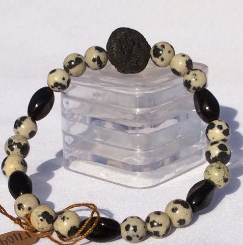 Dalmatian Jasper Stretch Bracelet