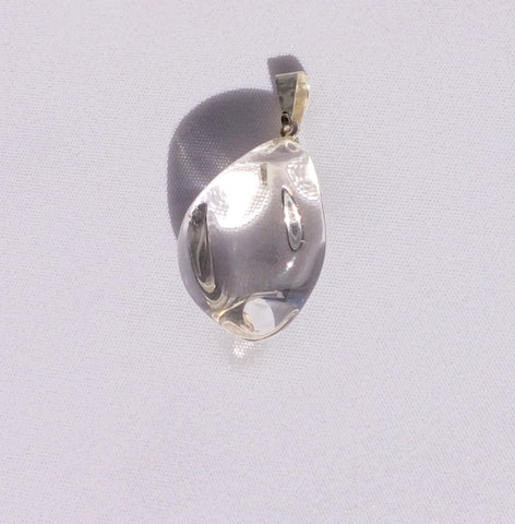 Rough Shape Clear Quartz Pendant