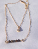 Double Chain Fancy Tigers Eye Necklace