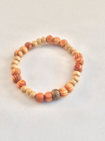 Sandal Wood Stretch Bracelet