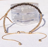 Smoke Quartz Slide Bracelet