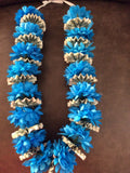 Blue Pom Pom Money Lei