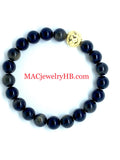 Gold Sheen Obsidian Men’s Bracelet