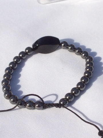 Onyx and Hematite Bracelet