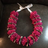 Fuchsia Pom Pom Money Lei