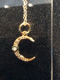 Crescent Opal Moon Necklace