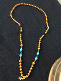 Wood & Turquoise Lanyard