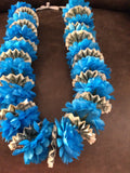 Blue Pom Pom Money Lei