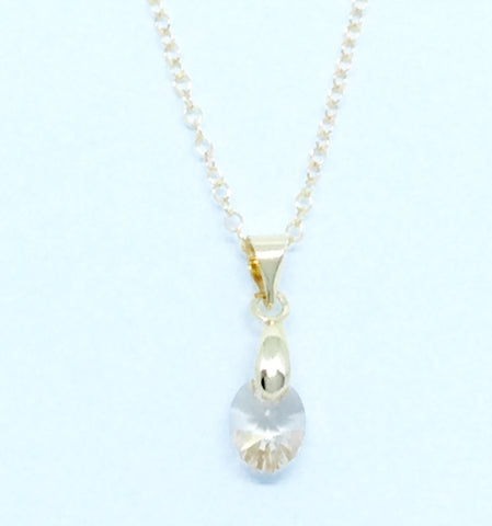 Necklace with Crystal Pendant