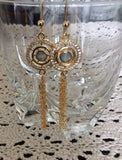 Opal Chain Earrings