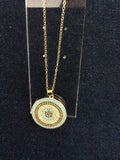 Turquoise Blue Mandala Necklace