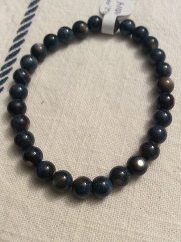 Navy Shell Natural Stone Bracelet